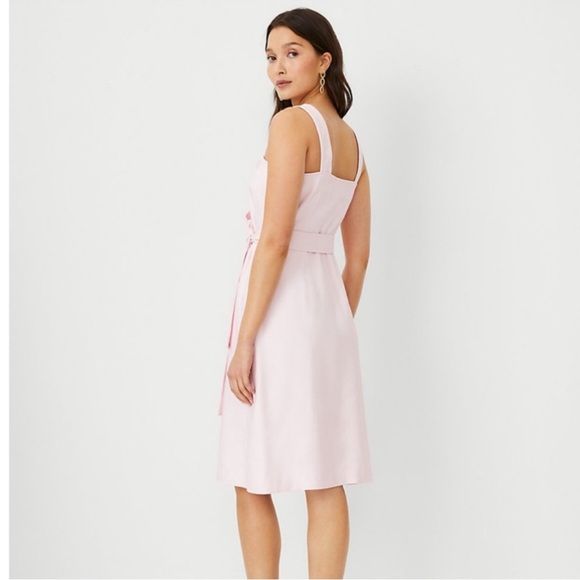 Ann Taylor linen blend button down dress - Picture 2 of 6